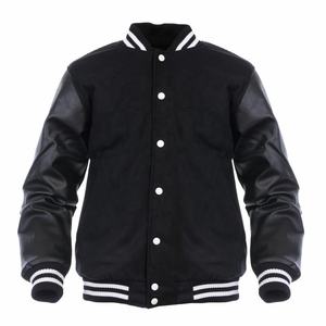 Custom Made Varsity Jackets Stand Collar Windproof Genuine Leather Pakistan Manufacture Price Customized Color - Product Image 2