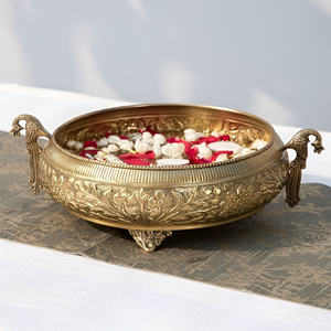 Juego de bandejas de metal personalizables duraderas ecológicas doradas de lujo Bandejas de servicio elegantes para el hogar y las bodas - Product Image 6