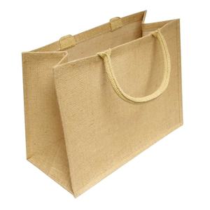 Vente en gros Personnalisation Imprimé Écologique Mode Réutilisable Plage Tote Épicerie Sacs de Jute - Product Image 4