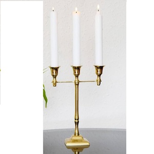 Cena de fiesta de boda Eventos formales Decoración para el hogar Portavelas de plata 5 Candelabros de vela para centro de mesa - Product Image 5