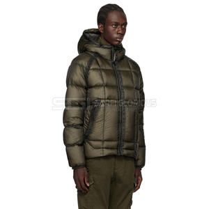 Veste matelassée d'hiver unisexe vert Oliver OEM Vente en gros Logo personnalisé Nylon bulle rembourré grande taille fermeture éclair peau de vache - Product Image 1