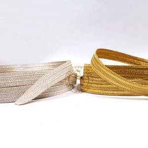 Infanterie Satin Tresse Dentelle en Argent et Or Vente en Gros Tressé Dentelle Passementerie pour Uniformes et Accessoires - Product Image 2