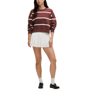 Sudaderas y sudaderas con capucha a rayas de cuello redondo y manga larga para mujer, personalizables al por mayor, de ajuste clásico - Product Image 2