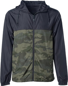 2025 hommes léger hiver à capuche haute rue coupe-vent veste avant Logo fermeture éclair activités de plein air équipement randonnée Camping - Product Image 1