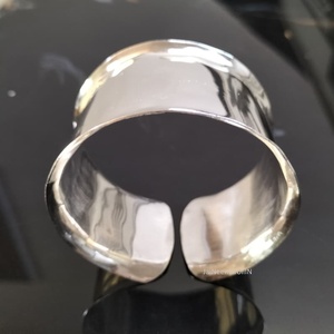 Brazalete de latón crudo de 69mm, brazalete de incrustaciones, brazalete de canal en blanco, pulsera ancha hecha a mano, latón crudo - Product Image 5