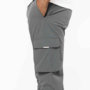 กางเกงคาร์โก้ลำลองสำหรับผู้ชายกางเกงมีกระเป๋าผ้าโพลีเอสเตอร์หลายช่องเอวกลางน้ำหนักเบาระบายอากาศได้ดี - Product Image 6