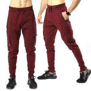 2024 Best Quality Men's Casual High Waist Midweight Worsted <b>Elastic</b> Waist Joggers 100% Cotton Breathable Waterproof Winter - Product Image 6