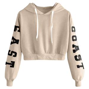 เสื้อฮู้ดกันหนาวแขนยาวผ้าฝ้ายมีฮู้ดเสื้อครอปสตรีทแฟชั่นยอดนิยม - Product Image 3