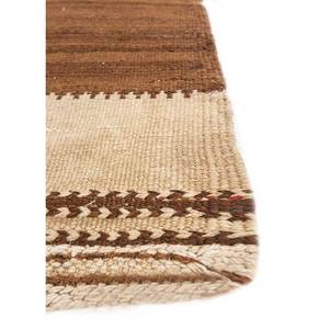 พรมขนสัตว์ทอมือแบบแบนสีเบจและสีน้ำตาล รุ่น Nayaab Classic สำหรับห้องนั่งเล่น รุ่น Paem-979 ลายทางสี่เหลี่ยมผืนผ้า - Product Image 4