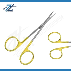 Tijeras de estrabismo de alta calidad Supercut 114mm de largo recto quirúrgico Manual de acero inoxidable instrumentos certificados CE hechos - Product Image 2