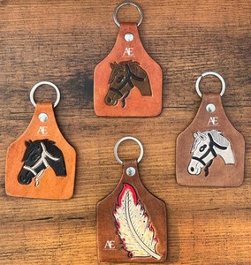 Hand Carved Tooled Leather <b>Key</b> Chains Cute Exotic Shape Leather <b>Key</b> Rings Tooled Leather Accessories Cute <b>Key</b> Chains for Unisex - Product Image 1