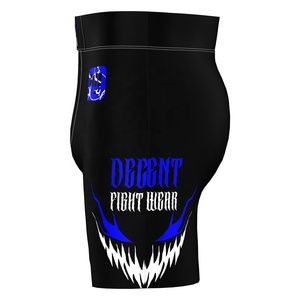 Pantalones Cortos de MMA para Hombre, Azul y Negro, con Estampado por Sublimación, Absorbentes de Humedad, Ajuste Atlético, para Artes Marciales Mixtas, Fitness y Yoga - Product Image 5