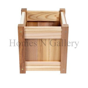 Venta caliente macetas de madera para exteriores de alta calidad macetas de gran tamaño increíble acabado Natural jarrón decorativo para el hogar bodas al por mayor - Product Image 5