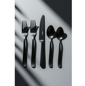 Juego de Cubiertos de acero inoxidable con acabado plateado, una lujosa pieza llamativa que define la elegancia y el prestigio en cada mesa - Product Image 5