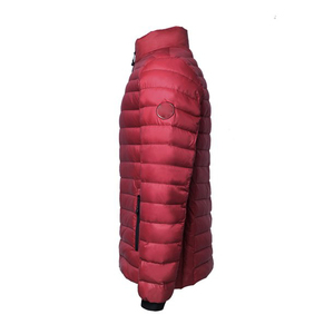 Doudoune matelassée moderne pour hommes légère, chaude et épaisse, manteau d'hiver, capuche, tenue quotidienne élégante, toile avec logo sur le devant de la rue. - Product Image 2