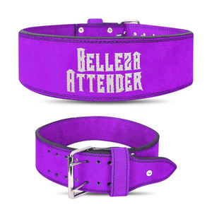 Hebilla de ajuste de palanca de levantamiento de pesas de cuero puro de vaca auténtica S de alta calidad personalizada - Product Image 1