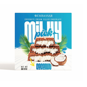 Best-seller MILKY PICK Barre de gaufrette enrobée de chocolat au lait, croustillante, délicieuse, collation sucrée de qualité supérieure - Product Image 2
