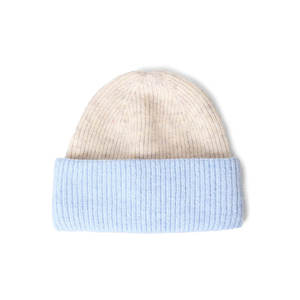 Bonnet tendance élégant Bonnet en tricot chaud unisexe avec broderie personnalisée Bonnet à revers personnalisé - Product Image 1