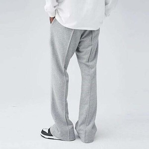 Custom Streetwear Casual Workout Pants <b>Men's</b> Terry Fabric Breathable Stacked <b>Flared</b> Pants Unisex Customized <b>Trousers</b> - Product Image 6