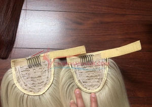 Thanh fournisseur Remy vierge 100% cheveux humains droite queue de cheval cuticule alignée Machine Double trame toutes les couleurs Extension de cheveux - Product Image 3