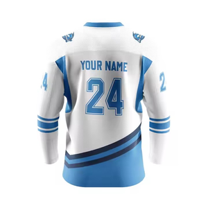 <b>Top</b> Selling Men's Ice Hockey Uniform Jersey 2025 Sublimation Polyester <b>Rhinestone</b> Eco-Friendly Quick Dry Low Price - Product Image 5