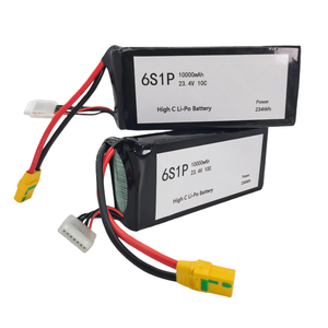 고용량 6S 23.4V 리포 배터리 <span class=keywords><strong>10000mAh</strong></span> 10C FPV UAV 드론용 리튬 폴리머 팩 - Product Image 3