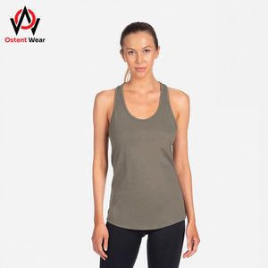 Débardeur sans manches pour femmes pour les entraînements de Fitness de gymnastique Logo personnalisé longs hauts d'entraînement de Yoga bretelles tricotées vêtements de Fitness pour femmes - Product Image 4