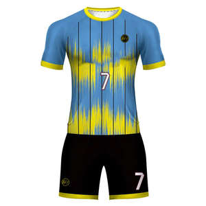Ensemble de maillots de football professionnel 3D personnalisable pour hommes tissu sublimé à séchage rapide nouveau pour vêtements de football - Product Image 1