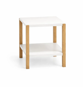 2-Tier Wooden <b>Corner</b> Shelf Decorative Side Table, Plant Stand & <b>Storage</b> <b>Unit</b> - Product Image 1