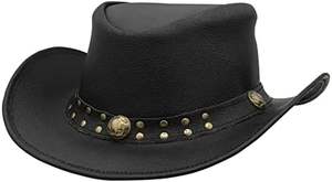 หมวกคาวบอยตะวันตกสำหรับผู้ชายหมวกคาวบอยหนังกลางแจ้งหมวกคาวบอยสำหรับผู้ชายหมวกแฟชั่นหนังแท้ออกแบบได้ตามต้องการใหม่ - Product Image 3