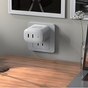 Cargador de Pared USB C Dual W28 de 25 W, Carga Rápida PD, Adaptador Universal, Entrada de 5 V 1 A, 100-240 V, Protección Contra Sobrecorriente - Product Image 3