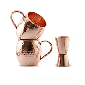 High Quality <b>Copper</b> Plated Hammer Point Moscow Mule Mug Stainless Steel Cocktail Beer Mug From India By Silver Craft - Product Image 4