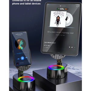 Haut-parleur sans fil compact et portable à induction NFC avec éclairage LED RGB, sortie audio 3W, lecteur de carte mémoire, fonction de charge de téléphone - Product Image 1