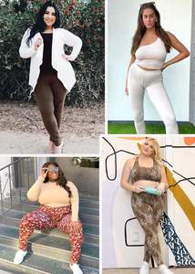 Leggings de cintura alta de talla grande para mujer, pantalones de entrenamiento transpirables suaves con Control de barriga, estilo informal - Product Image 5