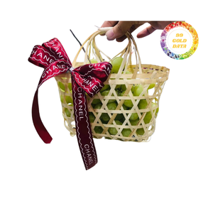 Cesta de bambú artesanal con toque de tejido cultural, diseñada para la exhibición multiusos y pedidos personalizados en los mercados de exportación - Product Image 5