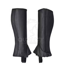 Chaps d'équitation en cuir durable pour hommes et femmes Chaps d'équitation confortables et élégants - Product Image 1