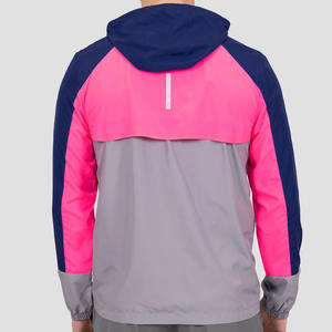 Veste coupe-vent réfléchissante pour hommes, en tissu ripstop léger, imperméable, personnalisable avec logo, pour la course à pied, vente en gros - Product Image 4