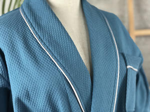 SANHOO รุ่นล่าสุดเสื้อคลุมอาบน้ําของโรงแรมปักคุณภาพพิเศษผ้าฝ้ายพรีเมี่ยมเสื้อคลุมอาบน้ําสีขาวยาวทึบสําหรับผู้หญิงแม่ - Product Image 5