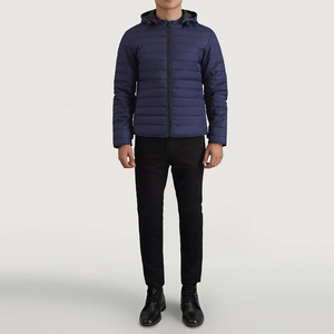 OEM Customized Logo Mens Winter Outdoor Windproof <b>Quilted</b> Jacket Solid Hooded Puffer Jackets New Design For Men - Product Image 3