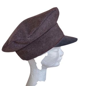 Gorra de Oficial de la Academia Francesa para Hombre, con Botones a Presión y Correa para la Barbilla, Fabricantes de Gorras Marrones - Product Image 3