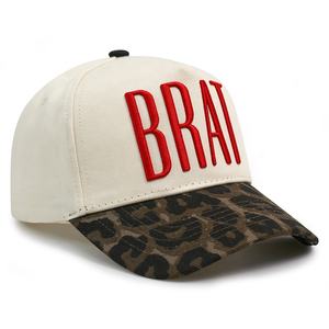 Gorras de béisbol deportivas de algodón de 5 paneles de alta calidad, gorras deportivas comunes estructuradas con logotipo personalizado - Product Image 5