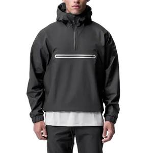 Automne décontracté imperméable coupe-vent à capuche blanc surdimensionné hommes vêtements vêtements de sport veste à capuche pour hommes - Product Image 1