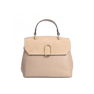 Borsa Artistica 26003 Design Strutturato in Vera Pelle Scamosciata e Pelle Dollar, Fatto a Mano in Italia - Product Image 1