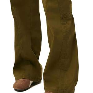 Pantalones Cargo de Lona para Hombre, Diseño de Cintura Media, Transpirables, de Secado Rápido, Estilo Acampanado, Cómodos, de Algodón, para Uso en Exteriores, con Botones - Product Image 4