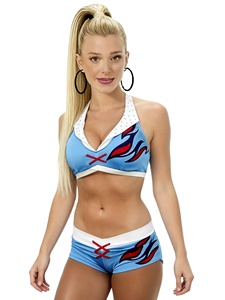 Ropa de Baile Transpirable de Alta Calidad con Impresión por Sublimación, Corte Ajustado, para Entrenamiento Profesional y Uniformes de Animadoras - Product Image 2