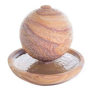 Fontaine en grès de haute qualité, écologique, durable, pour l'extérieur, installation facile, résistante à l'eau, élégante, pour les jardins, les hôtels haut de gamme - Product Image 1