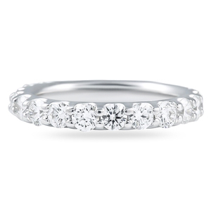 แหวนเพชรทรงตัวยูแบบเรียบหรู 2.1 กะรัต ดีไซน์ Eternity Band สำหรับผู้หญิง - Product Image 1