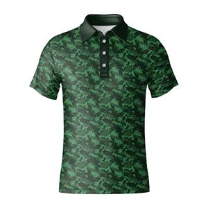 Polo de golf para hombre con logotipo personalizado, material de LICRA transpirable, ajuste elástico para ropa de equipo - Product Image 2