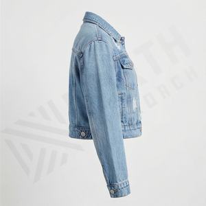 Chaqueta Vaquera Corta de Invierno para Hombre, Personalizable, OEM, de Alta Calidad, Transpirable, con Botones, Estilo Urbano, Venta al Por Mayor - Product Image 3