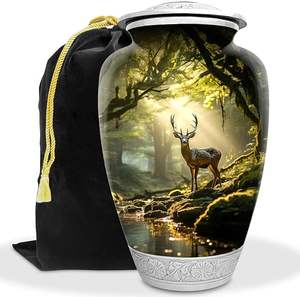 Urnas de cremación de metal de nuevo diseño más vendidas con tapa superior segura disponibles a precio mayorista del exportador indio - Product Image 4